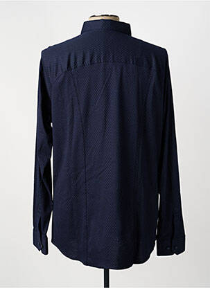 Chemise manches longues imprimé fantaisie bleu DESOTO homme