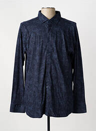 Chemise manches longues imprimé fantaisie bleu DESOTO homme