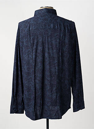 Chemise manches longues imprimé fantaisie bleu DESOTO homme