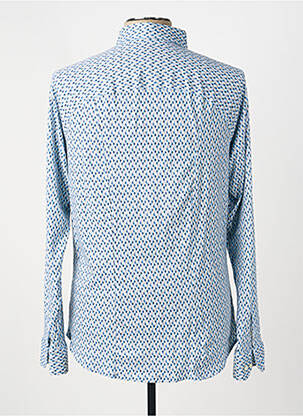 Chemise manches longues imprimé fantaisie bleu DESOTO homme