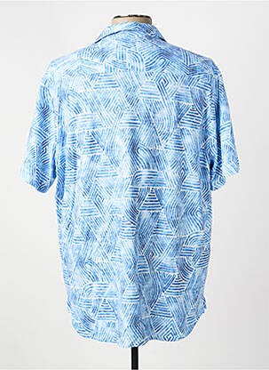 Chemise manches courtes imprimé fantaisie bleu DESOTO homme
