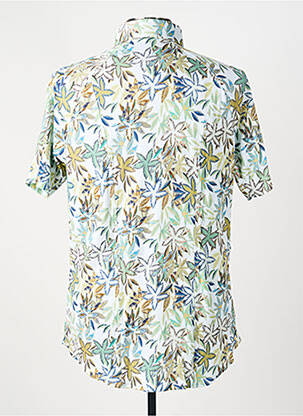 Chemise manches courtes imprimé fantaisie vert DESOTO homme