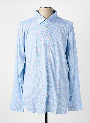 Chemise manches longues bleu DESOTO homme