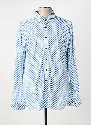 Chemise manches longues bleu DESOTO homme