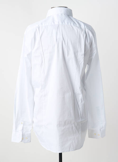 Chemise manches longues tissage popeline blanc STRELLSON homme