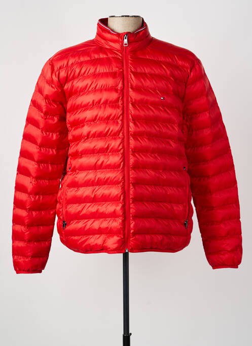 Doudoune manches longues sans capuche rouge TOMMY HILFIGER homme