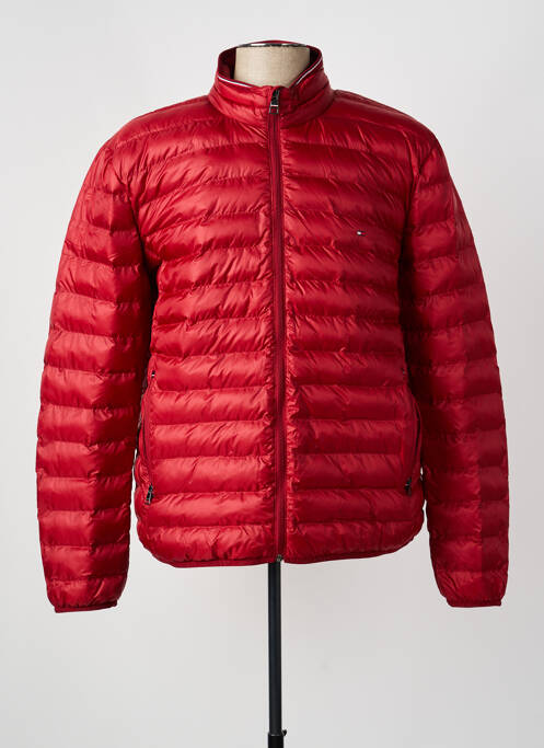 Doudoune manches longues sans capuche rouge TOMMY HILFIGER homme