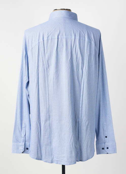 Chemise manches longues imprimé fantaisie bleu DESOTO homme