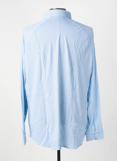 Chemise manches longues bleu DESOTO homme