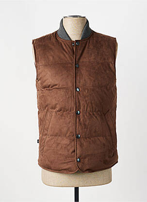 Doudoune poches sans capuche marron DIGEL homme