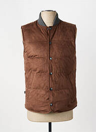 Doudoune poches sans capuche marron DIGEL homme