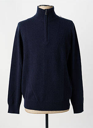 Pull stretch manches longues bleu ESTHEME homme