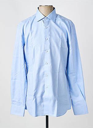 Chemise manches longues imprimé fantaisie bleu ETERNA homme