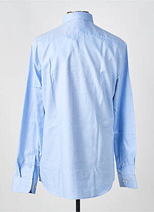 Chemise manches longues imprimé fantaisie bleu ETERNA homme