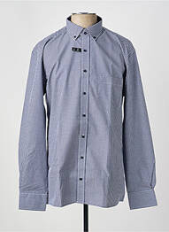 Chemise manches longues poches bleu ETERNA homme