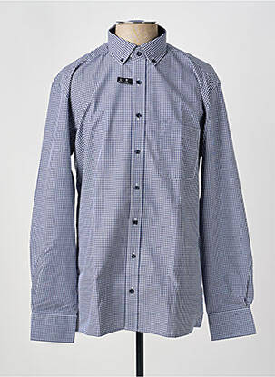 Chemise manches longues coupe cintrée bleu ETERNA homme