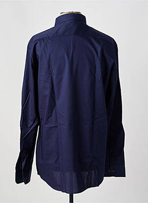 Chemise manches longues coupe cintrée bleu ETERNA homme