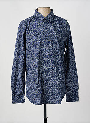 Chemise manches longues imprimé fantaisie bleu STRELLSON homme
