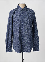 Chemise manches longues imprimé fantaisie bleu STRELLSON homme