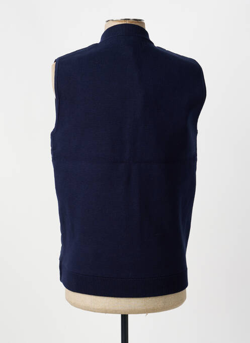 Doudoune poches sans capuche bleu MARINE DE SAVOIE homme