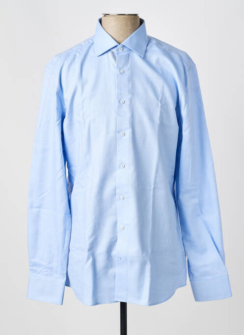 Chemise manches longues imprimé fantaisie bleu ETERNA homme