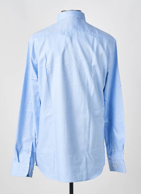 Chemise manches longues imprimé fantaisie bleu ETERNA homme