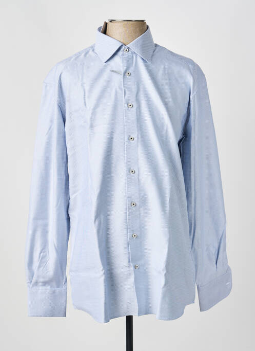 Chemise manches longues imprimé fantaisie bleu 1863 BY ETERNA homme