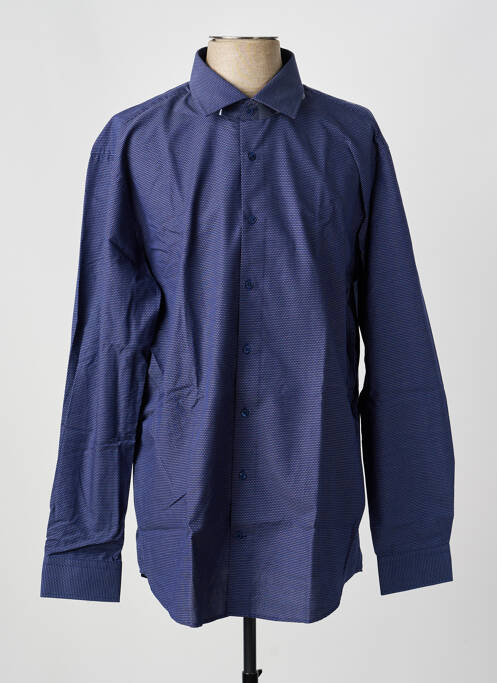 Chemise manches longues coupe cintrée bleu STRELLSON homme