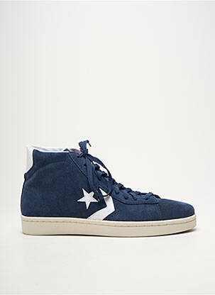 Baskets nubuck bout rond bleu CONVERSE homme