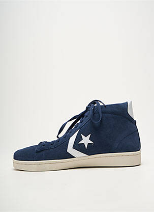 Baskets nubuck bout rond bleu CONVERSE homme