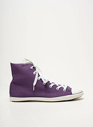 Baskets bout rond talon plat jusqu'à 3cm violet CONVERSE femme