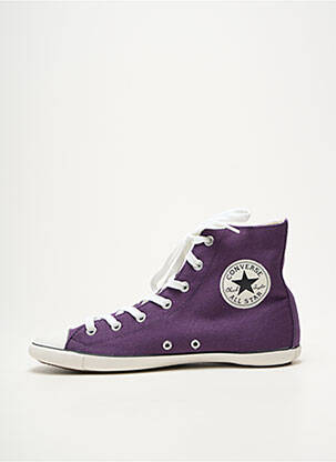 Baskets bout rond talon plat jusqu'à 3cm violet CONVERSE femme