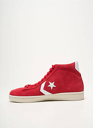 Baskets bout rond talon plat jusqu'à 3cm rouge CONVERSE femme