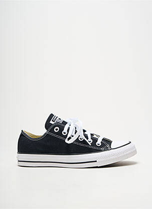 Baskets tissage toile bout rond noir CONVERSE unisexe