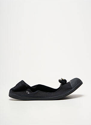 Ballerines bout rond talon plat jusqu'à 3cm noir KAPORAL femme