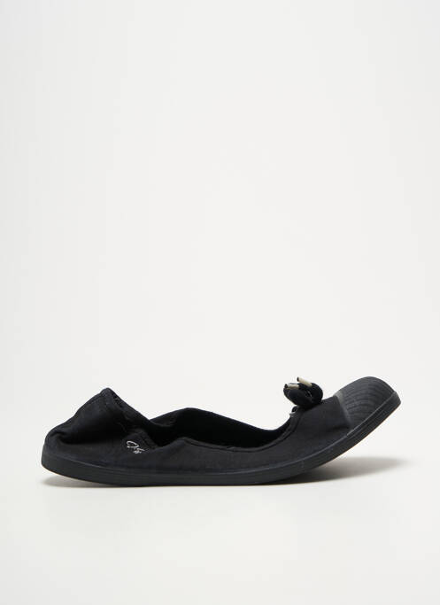Ballerines bout rond talon plat jusqu'à 3cm noir KAPORAL femme