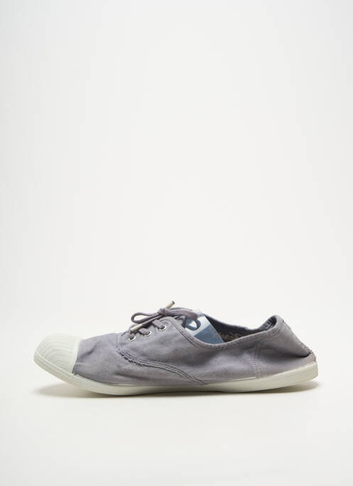 Baskets bout rond talon plat jusqu'à 3cm gris KAPORAL femme