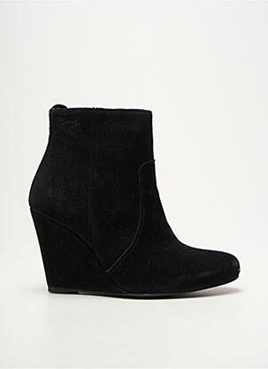 Bottines/boots nubuck talon de 7 à 9cm noir PASTELLE femme