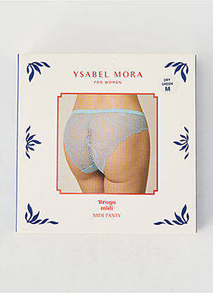 Culotte tissage dentelle vert YSABEL MORA femme