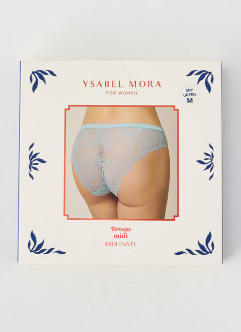 Culotte tissage dentelle vert YSABEL MORA femme