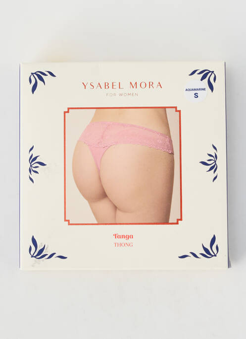 Tanga stretch bleu YSABEL MORA femme