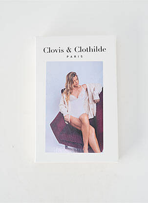 Body lingerie stretch blanc CLOVIS & CLOTHILDE femme