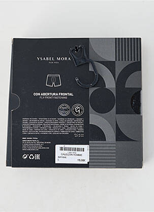 Caleçon imprimé carreaux bleu YSABEL MORA homme