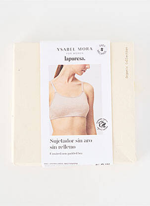Soutien-gorge sans armature brassieres gris YSABEL MORA femme