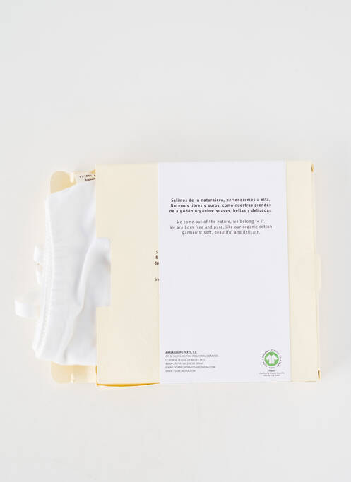 Soutien-gorge sans armature brassieres blanc YSABEL MORA femme