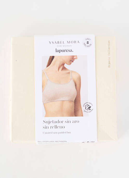 Soutien-gorge sans armature brassieres gris YSABEL MORA femme
