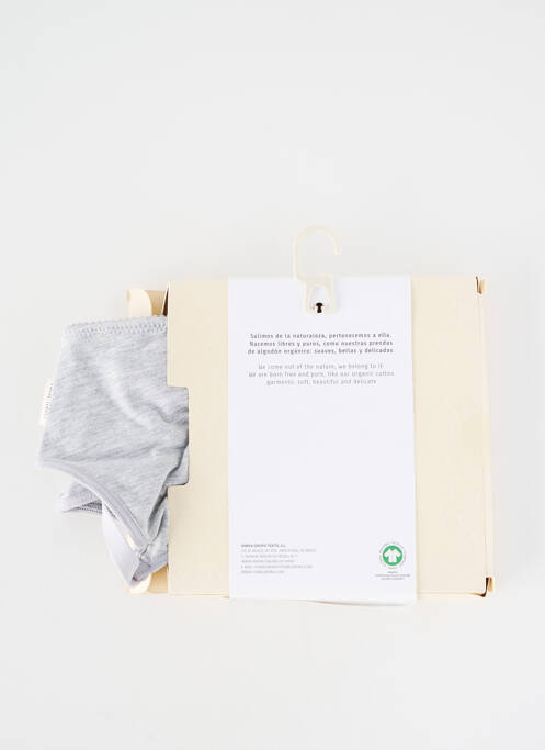 Soutien-gorge sans armature brassieres gris YSABEL MORA femme