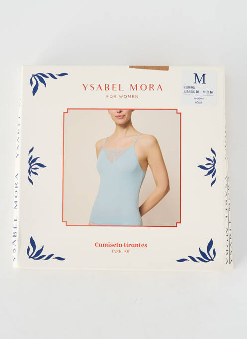 Top/caraco effet matière satinée noir YSABEL MORA femme