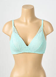 Soutien-gorge sans armature haut soutien-gorge moulé bleu YSABEL MORA femme