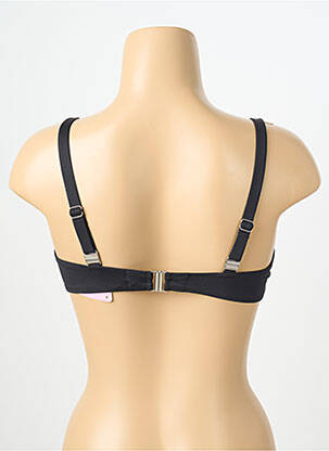 Haut de maillot de bain stretch haut soutien-gorge emboitant noir ANTIGEL femme
